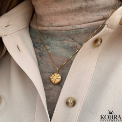 "Lia" 18 karat forgyldt Livets Træ medaljon