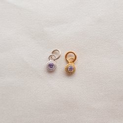 "Poise" Birthstone i s�lv eller forgyldt
