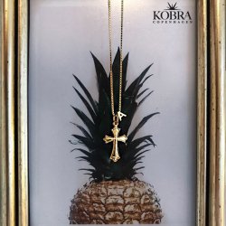 Chloe forgyldt 18 karat bogstav vedhng