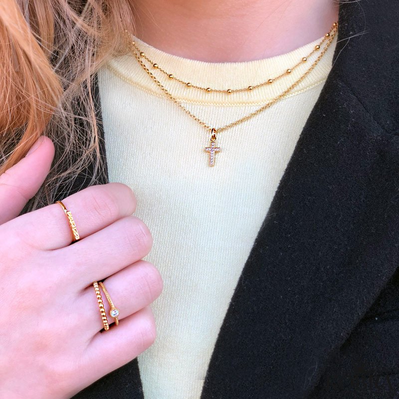 "Elllie" 18 carat gold plated necklace / choker