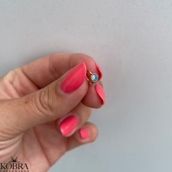 "Talua" mini forgyldte reringe med hvide eller bl sten