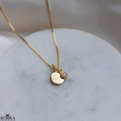 Mini ID tag / amulet i guld inklusiv din personlige gravering