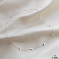 "Liva" slv choker med sm hjerter
