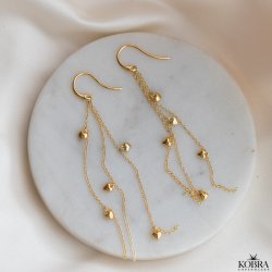 "Liva" hjertereringe p guld trde i guld