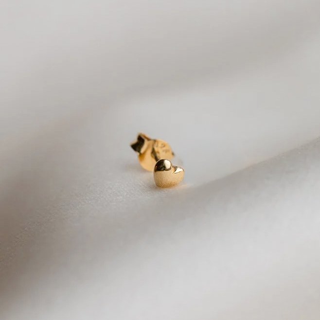 "Liva" mini �restik med guld hjerte, 1 stk