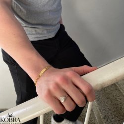 "Barcelona" slv signet ring til mnd inklusiv gravering