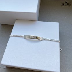 "Liverpool" slv herrearmbnd med 4 mm panzer kde inklusiv gravering