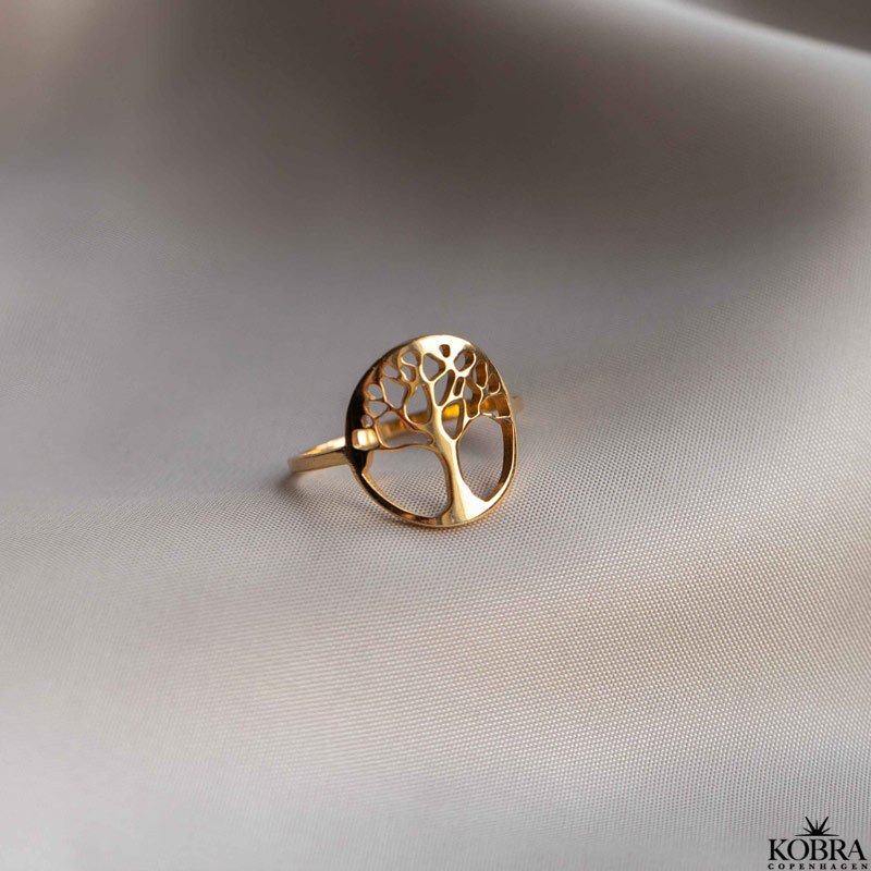 "Forever" 18 karat forgyldt ring med Livets Træ