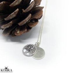 "Liv" Necklace in silver with the tree of life