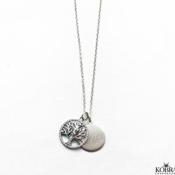 "Liv" Necklace in silver with the tree of life