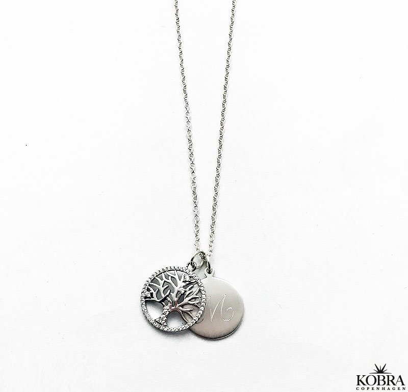 "Liv" Necklace in silver with the tree of life