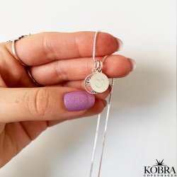 "Blaze" silver necklace with the tree of life and engraving