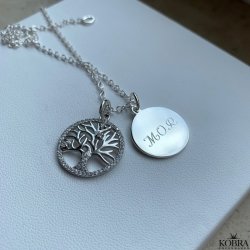 "Liv" Necklace in silver with the tree of life