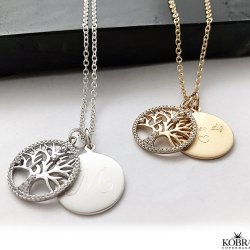 "Liv" Necklace in silver with the tree of life