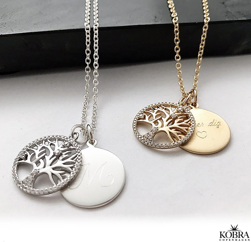 "Liv" Necklace in silver with the tree of life