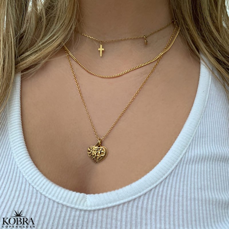 14 carat gold plated Tree of Life with hearts and personal engraving