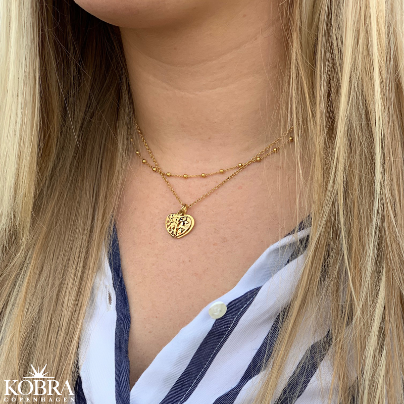 14 carat gold plated Tree of Life with hearts and personal engraving