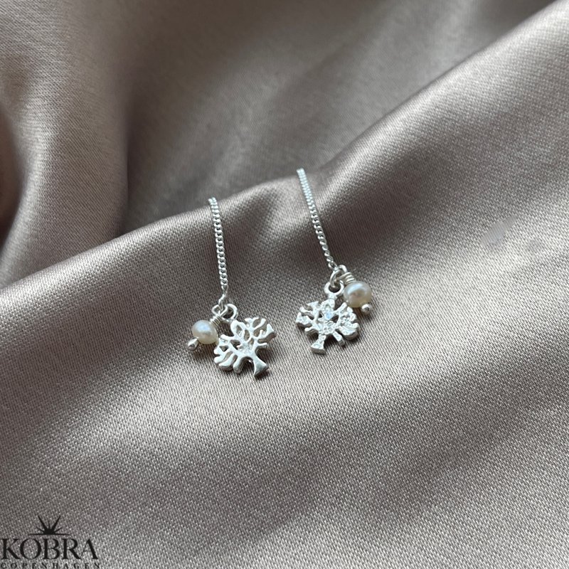 "Tika" Livets Tr reringe med lille perle i slv