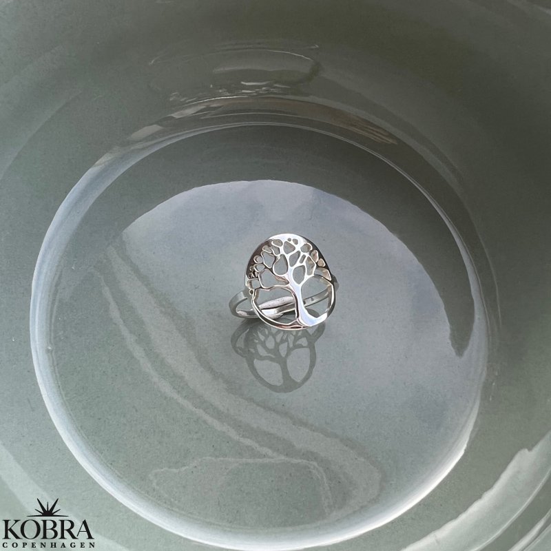 "Forever" livets tr ring i sterling slv