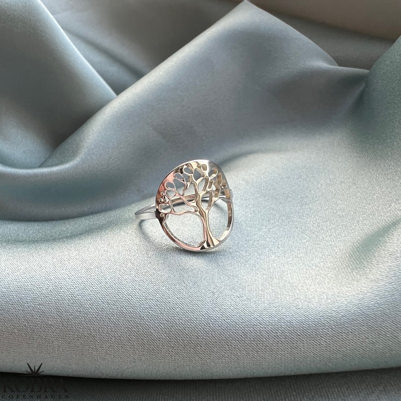 "Forever" livets tr ring i sterling slv