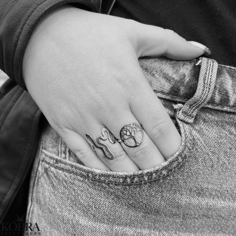 "Forever" livets tr ring i sterling slv