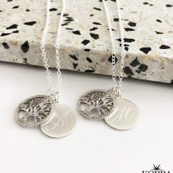 "Liv" Necklace in silver with the tree of life