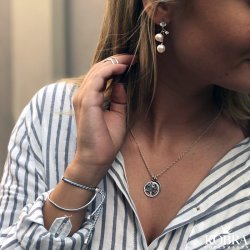 "Liv" Necklace in silver with the tree of life