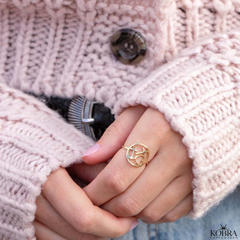 "Tro Hb og Krlighed" handmade gold ring