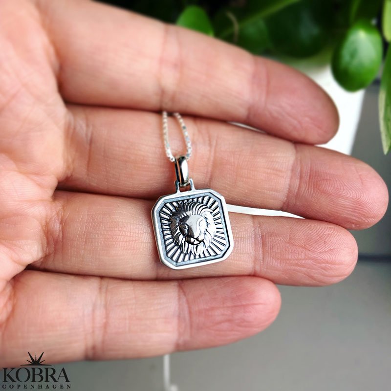 "Icon" stjernetegns halskde i sterling slv med panzerkde