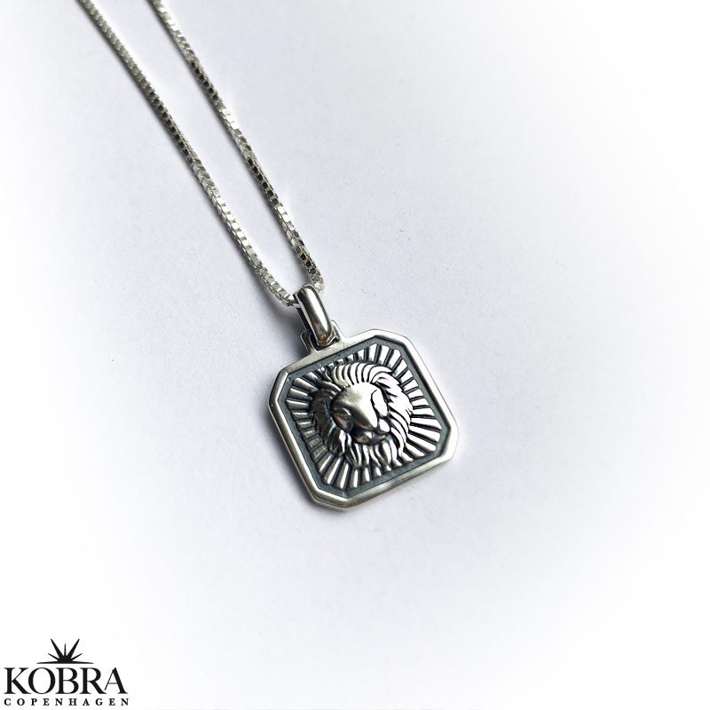 "Icon" stjernetegns halskde i sterling slv med panzerkde