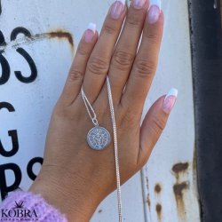 "Blazing Star" stjernetegns halskde i sterling slv