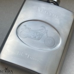 Lommelrke med motorcykel i stl