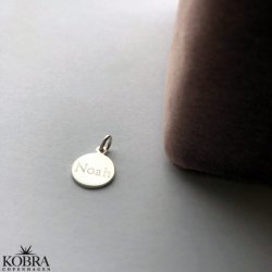 Mini slv amulet med personlig gravering
