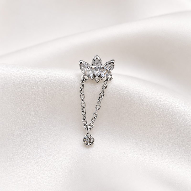 "Lotus" Chain Piercing