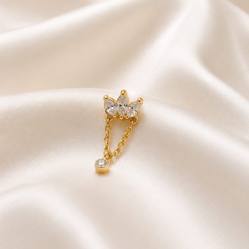 "Lotus" Chain Piercing