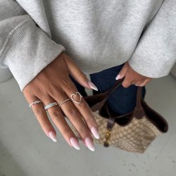 "Nova Moon" chunky s�lv ring med sten