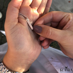 Paisley" slv halskde med din gravering