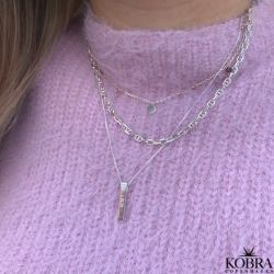 Paisley" slv halskde med din gravering