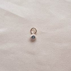 "Poise" Birthstone i s�lv eller forgyldt