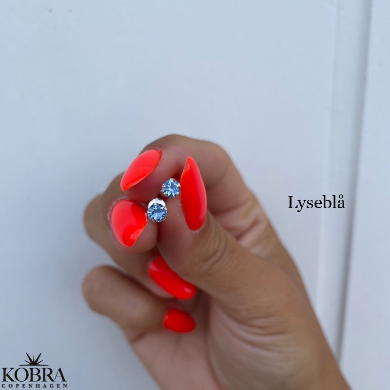 "Tulip" cute small earrings in sterling silver in different colors