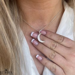 "Celena" Moon necklace in sterling silver