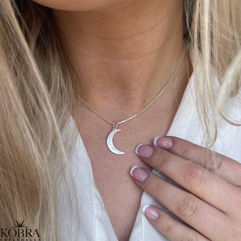 "Celena" Moon necklace in sterling silver