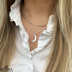 "Celena" Moon necklace in sterling silver