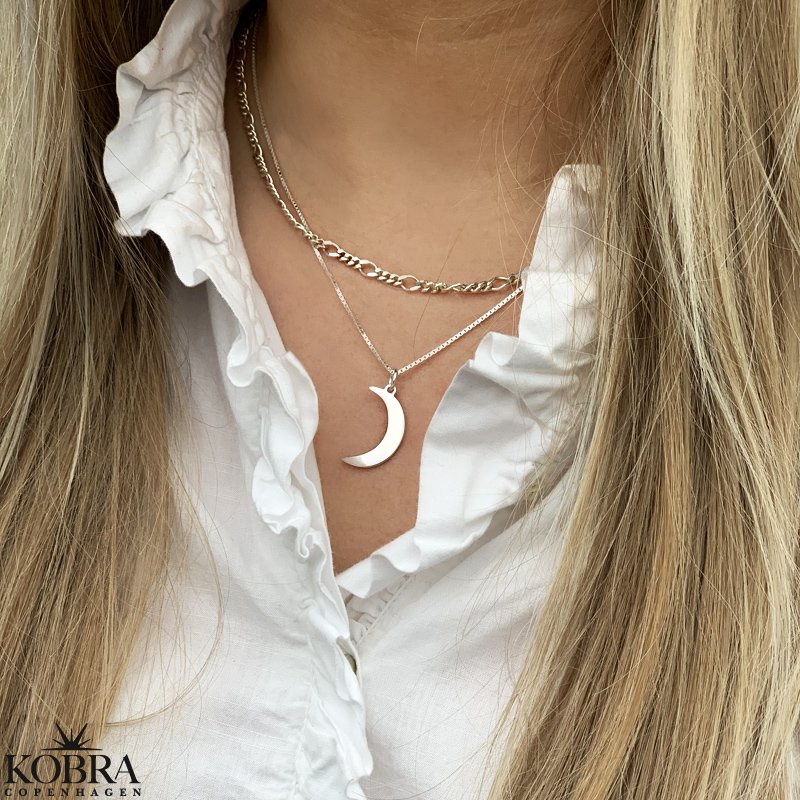 "Celena" Moon necklace in sterling silver