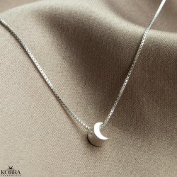 "Callista" enkel slv halskde med mne vedhng