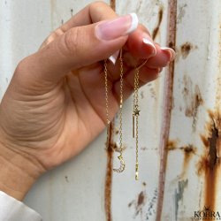 "Ayla" mne og stjerne reringe i guld