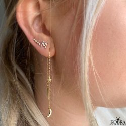 "Ayla" mne og stjerne reringe i guld