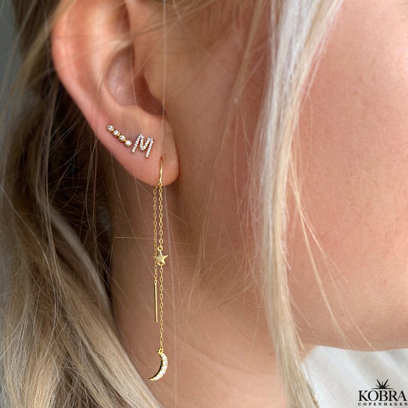 "Ayla" mne og stjerne reringe i guld