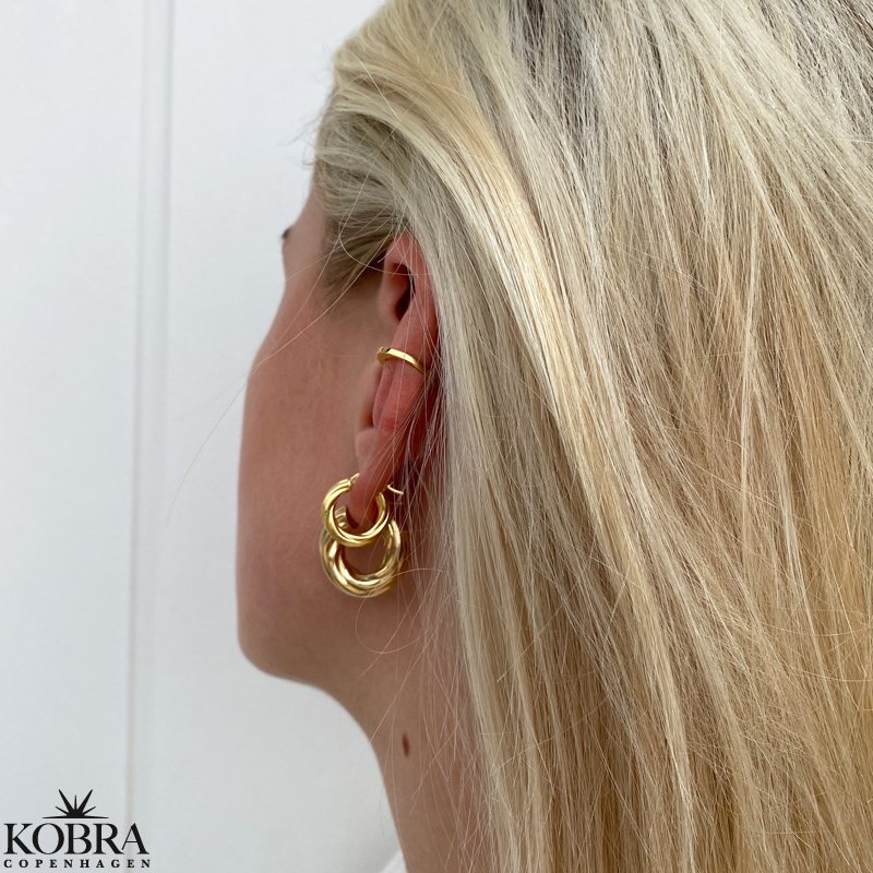 "Mini Malibu" guld hoops