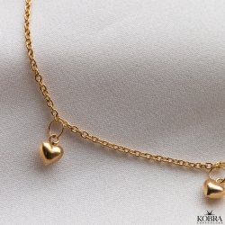 "Mana" ankelkde med sm hjerter i guld